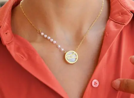 Every piece of jewelry tells a story Circle seashell necklace Pure silver 925K g