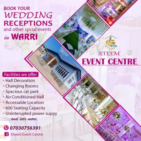 XTEEM EVENT CENTRE is an affordable Luxurious event centre. Completely AC fitted with mod