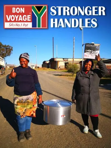 Bon Voyage Pots, Stronger Handles, Better Pots! 
100 Made by us in South