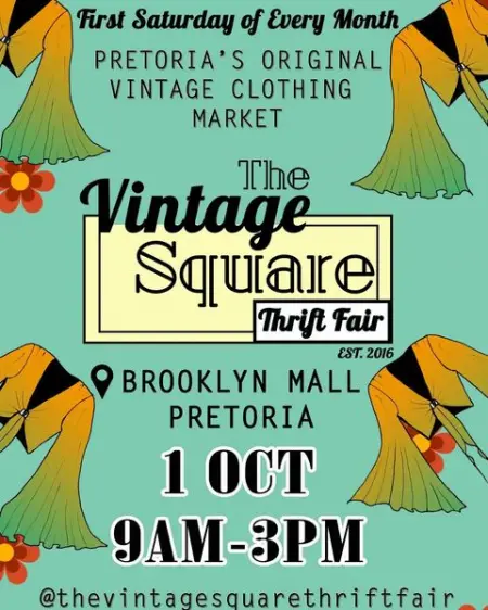 1st Oct is our birthday market! Pretorias original vintage clothing marke