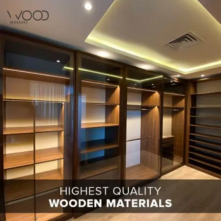 At Woodworkers we use the highest quality wooden materials.

Block board wood is used to