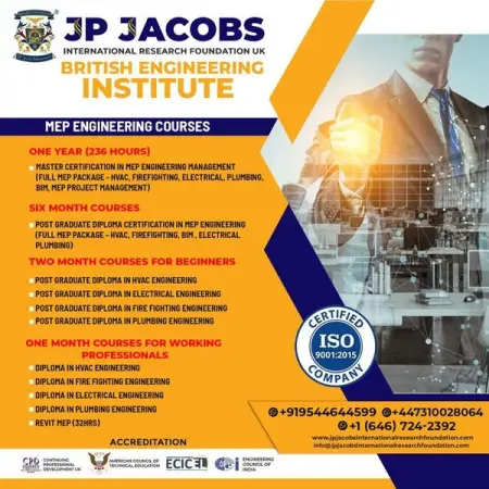 MEP Courses by British Engineering Institute
FB.ME
2 Year Masters with Practica