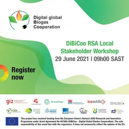 Join us for an upcoming workshop with Digital Global Biogas Cooperation DiBiCoo on 29 Ju