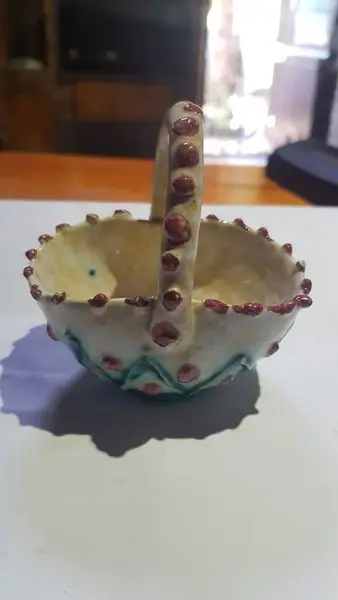 API.WHATSAPP.COM
Beautiful Vintage Pauls Italy Pottery Basket with Handle Teal
Send W