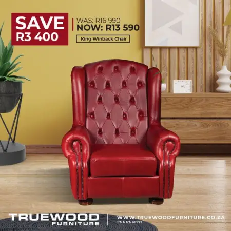 TRUEWOODFURNITURE.CO.ZA
20 off King Wingback
Shop Now
 