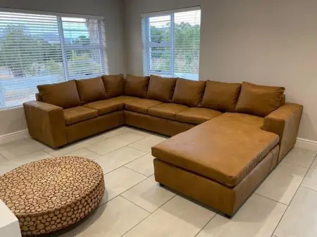 Genuine Leather U-Shape on SALE 

Size 2000x3400x2200mm

Was R 30 000.00

Pri