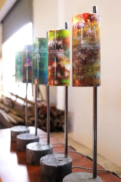 The Lamppost Table lamp designed and made by AHM Design for Huisraad Modern, 