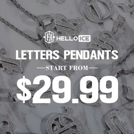 Different type font letters pendants from Helloice
Start from 29.99
Sitewide buy 