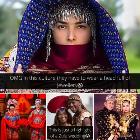 Here is a list of weddings that look different depending on where in the world the we