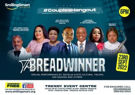 NO GATE FEE 

FRIDAY 23RD SEPTEMBER, 2022 BY 6PM AT TRENDY EVENT CENTRE, HO