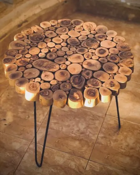 Coffee table made from Olive and Finnish wood. For orders, send a Dm. handmade h