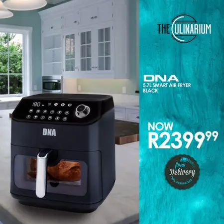 THECULINARIUM.CO.ZA
DNA Airfryer R2399
FREE SHIPPING
Shop Now
FREE SHIPP