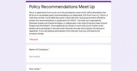 Chemonics Egypt and Cleantech Arabia in collaboration with Unido Inclusive Green G