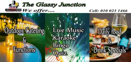 BAR PUB RESTAURANT
API.WHATSAPP.COM
The Glassy Junction Pub  Grill Harris Ave
Send W