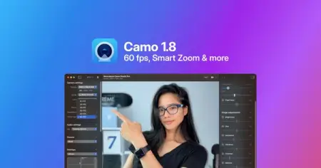 Camo 1.8 brings support for 60 fps! The app that gives you video super