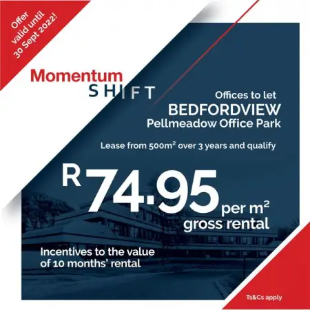 MomentumSHIFT office space at Pellmeadow Office Park is to let at a dr