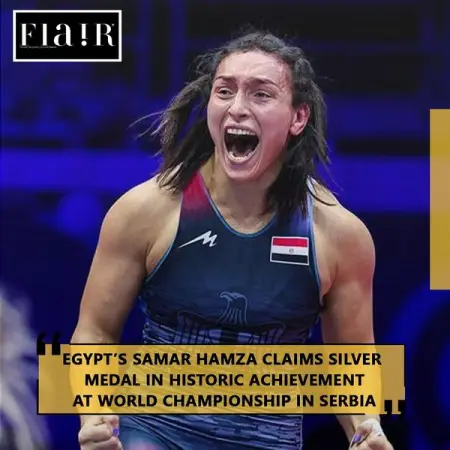 Egyptian wrestler samr_hamza_76 made history on Wednesday after becoming the first Eg