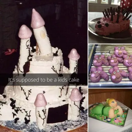 If cakes could crack jokes, theyd look like this. These cakes were definitely not what the