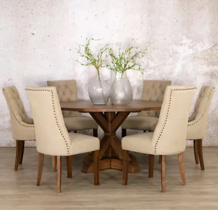 The Berkeley Round Wooden Dining Table is extremely versatile, whether your 