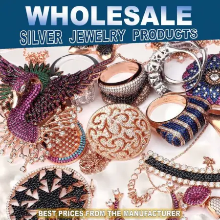 Silver jewelry from a manufacturer in Turkey. Guaranteed high quality and bes