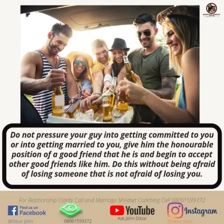 There are 3 categories of men that will approach you for a relationship as a 