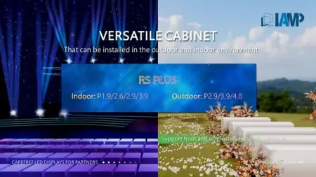 RS PLUS series with versatile cabinet provides flexible rental solutions for different in