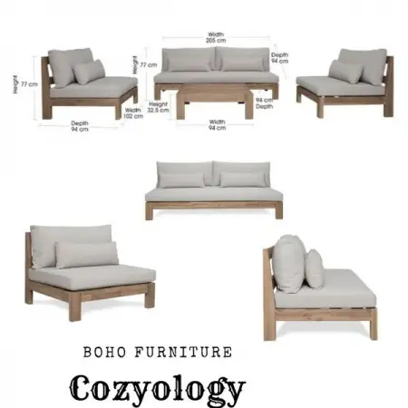 Bohemian style furniture cozy.ology
Swedish wood LShaped corner in Farmhouse s