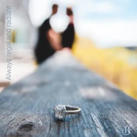 Combining the brilliance of the round shape and the purity of the emerald, the radiant shape