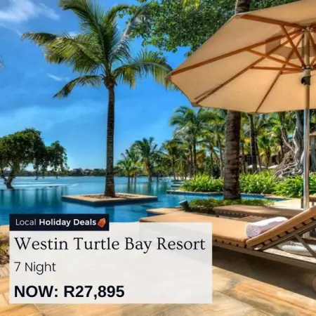LOCALHOLIDAYDEALS.CO.ZA
Westin Turtle Bay Resort
7 nights
Book Now
7 nights