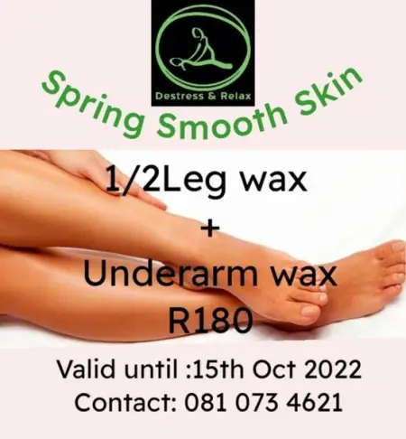 As requested by our clients.
Get silky smooth legs.
WaxInMokopane
To make your 