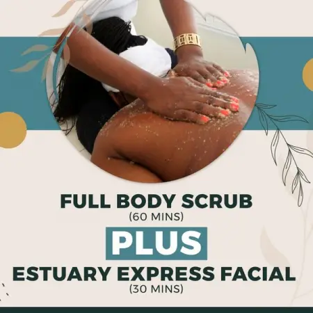 FB.ME
60 min full body scrub PLUS Estuary express facial
Book Now
 