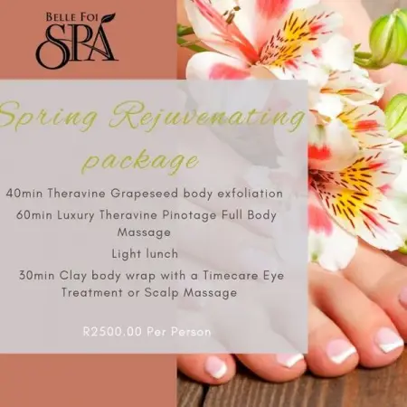BELLEFOISPA.CO.ZA
Spring Rejuvenating!
Contact Us
 