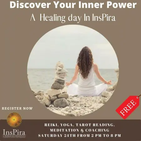 Discover your inner self at our Healing Day!
Yoga, Reiki, Tarot reading, Mediat