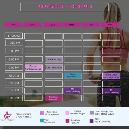 Sherouk Residents! September Schedule out now.
Dm for booking
.
.
fitfactory fitn