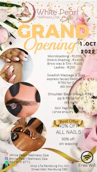 Come get yourself pampered with our services at our spa . We are happy to announce the gra