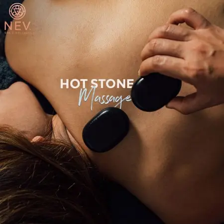 Melt away the tension! Our water-heated volcanic stones will help you say goodbye to