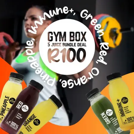 For all the Fitness Fanatics, we have just the deal for you.

5 Freshly Juices for just R1