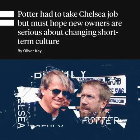 THEATHLETIC.COM
Realistically, Graham Potter could not have turned Chelsea down. But i