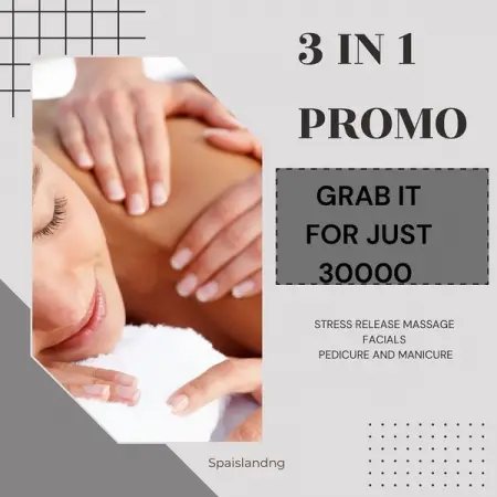 Weve got a fantastic offer for just 30000
With this 3 in 1
 stress relief massage
 detox f