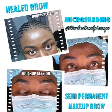 __
HOW WE STARTED  VS NOW
3 MONTHS HEALED BROWS 
AFTER TOUCHUP SESSION.
DONE