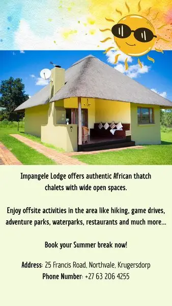 BOOKING.ROOMRACCOON.CO.ZA
Impangele launches Spa treatments
Impangele Spa Package R 600.0