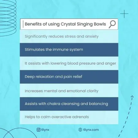  6 Lynx crystal singing bowls are made with Nepali quartz which carries a high spiritual es