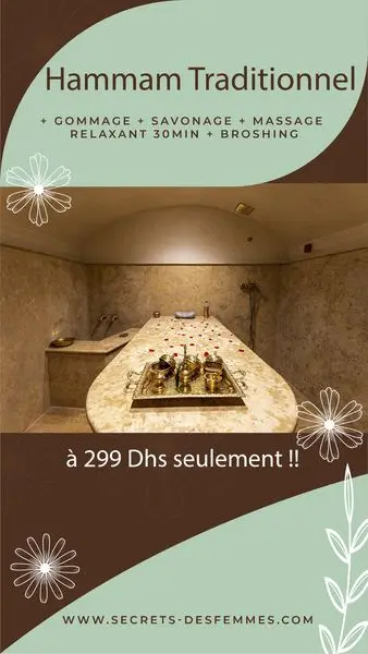 Offre incroyable chez SecretsDesFemmes !! 

 Hammam Traditionel
 GommageS