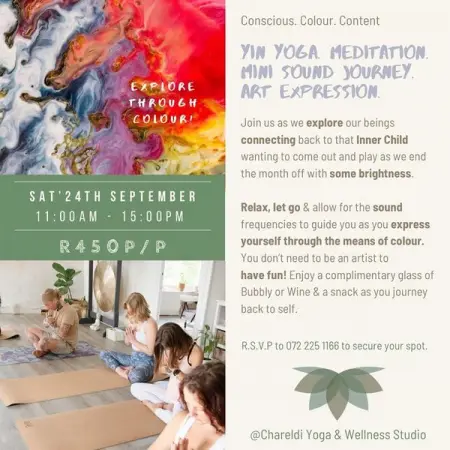 YIN YOGA  COLOUR EXPRESSION JOURNEY SAT 24th SEP!

Express yourself through the means of