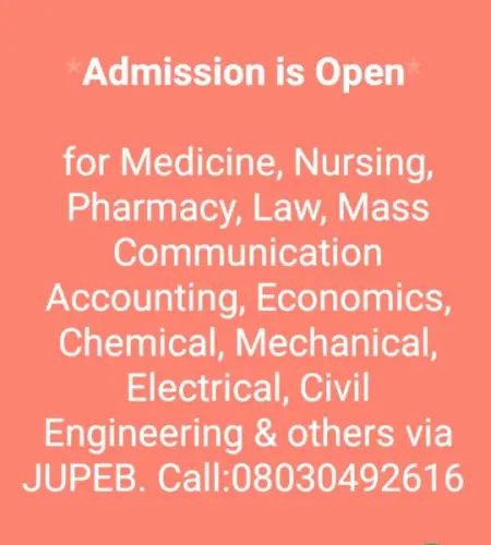 Admission is open for Medicine,Nursing,Pharmacy, Law,Mass Communication