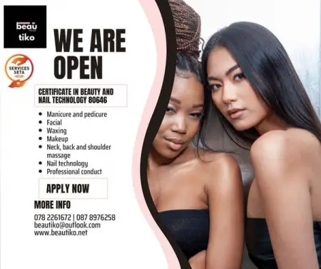 Become a beauty specialist. Registration open 2023 facial nailtech beauty skincare massa