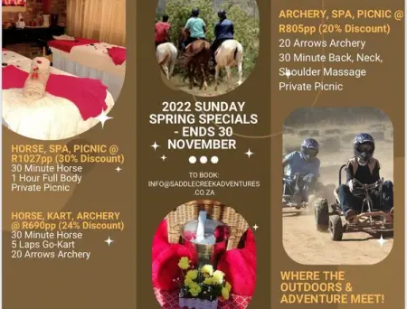   

Get outdoors and enjoy the South African spring sunshine with these Saddle Creek Adve