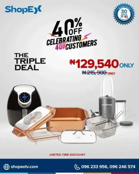 40 OFF ALL OUR BESTSELLERS! Hurry, limited time only.

The Triple Deal co