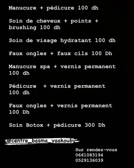 Promo valable pour ce week-end 
INSTAGRAM.COM
basma_kk_k_le
Send Message