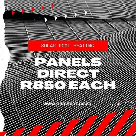 Swimming Pool Heating Panels Direct R850 each ex VAT  we have stock - R980.00

Size 3m x 
